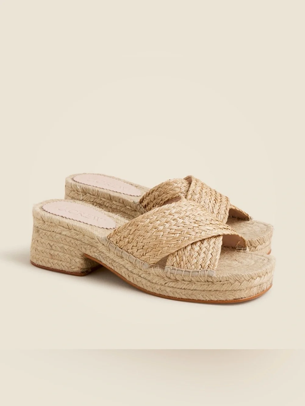 NIB - J. Crew Spain block heel Espadrille